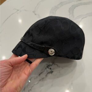 Coach Equestrian Style Black Signature Hat